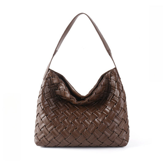 Bolso de Cuero Plisado con Gran Capacidad - Bolsa de Hombro Portátil y Elegante - Image 14