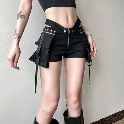 Shorts Casuales para Mujer con Diseño de Costura V y Cintura Ajustable - Estilo Hot Girl - Image 26