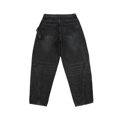 Pantalones Cargo Vaqueros Retro Lavado Pesado con Diseño de Bolsillos Oblicuos - Image 48