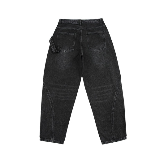 Pantalones Cargo Vaqueros Retro Lavado Pesado con Diseño de Bolsillos Oblicuos - Image 48