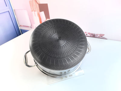 Olla para Sopa Binaural 316 de Acero Inoxidable con Tapa 24CM - Image 8