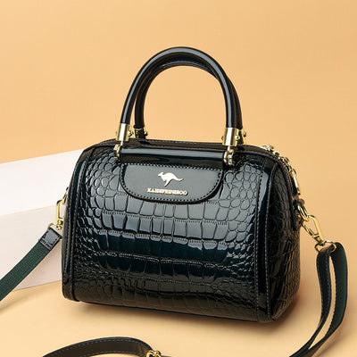 Bolso Bandolera de Cuero Charol Brillante para Mujer - Image 13