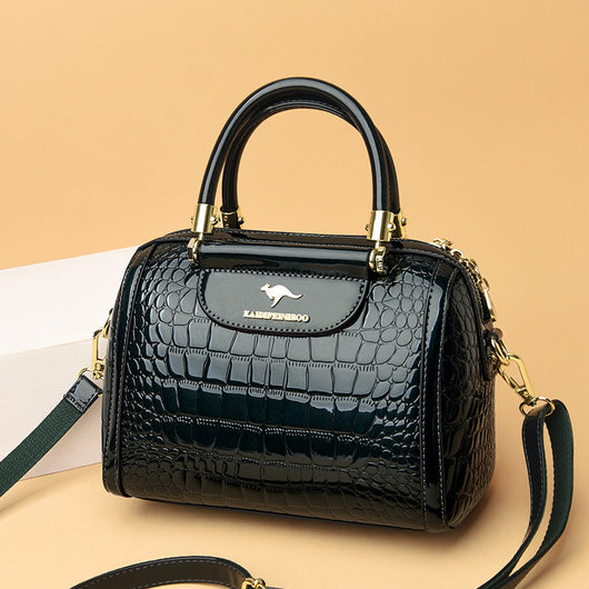 Bolso Bandolera de Cuero Charol Brillante para Mujer - Image 13