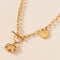 Collar Cadena Hueso de Serpiente con Mariposa Frosted y Detalles de Amor