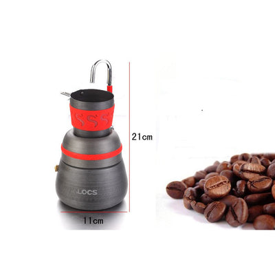 Cafetera Portátil de Aluminio 350ml con Tazas para Camping y Picnic - Image 11