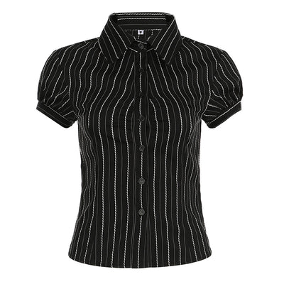 Blusa Rayada Estilo Americano para Mujer - Image 5