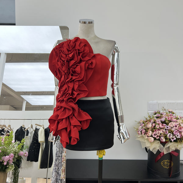 Chaleco Asimétrico Floral con Cinta - Diseño Goddess Street - Image 6