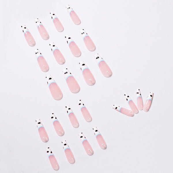 Parches de Uñas Perla Rayas Lechosas - Ballet Wear de Larga Duración