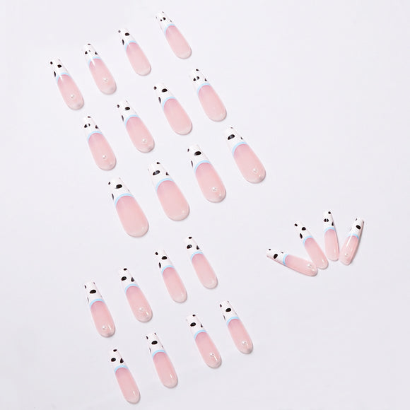 Parches de Uñas Perla Rayas Lechosas - Ballet Wear de Larga Duración