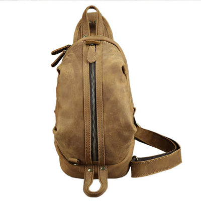 Bolso de Cuero Genuino Capacidad Grande Estilo Retro - Image 4