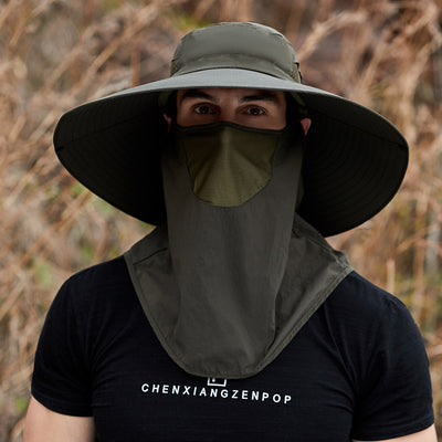 Sombrero Bucket de Ala Ancha para Hombre - Protección Solar Verano - Image 4