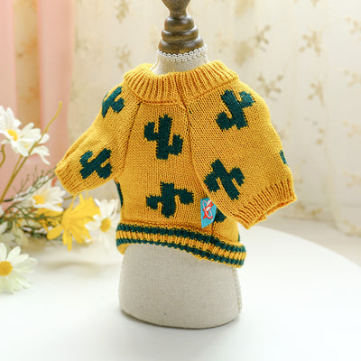 Suéter Cálido para Perros y Gatos con Diseño de Cactus y Cúrcuma - Image 8