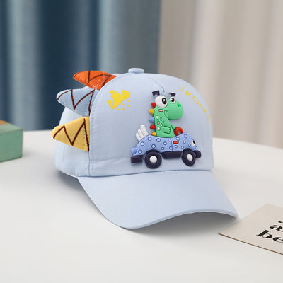 Gorra de Béisbol Infantil Estilo Coreano con Bordado de Dinosaurio y Auto - Image 6