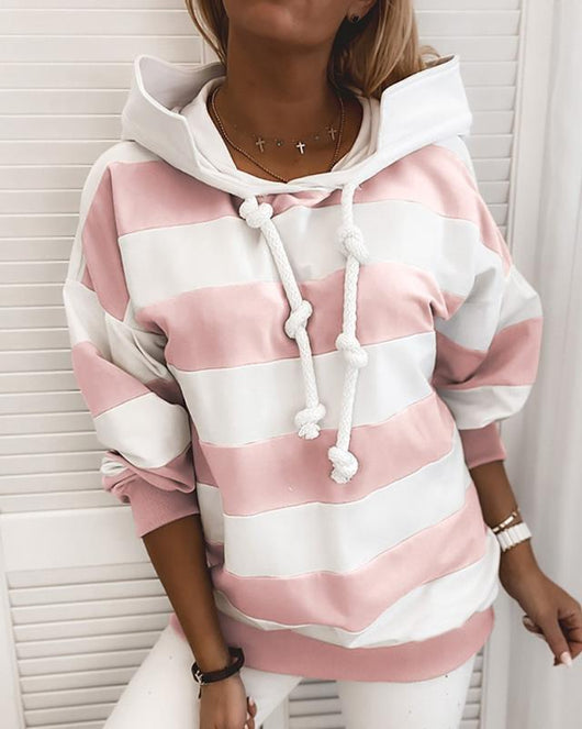 Suéter Rayado de Manga Larga para Mujer - Blusa Delgada y Versátil - Image 19