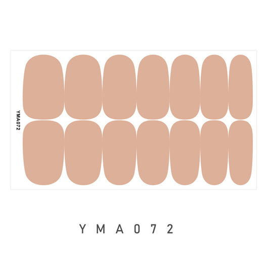 Calcomanías de Uñas Impermeables Color Sólido - Image 17