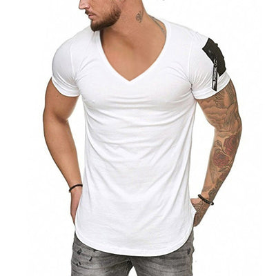 Camiseta manga corta con cierre en hombro - Image 8