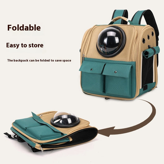 Mochila Transportadora Espacial para Gatos - Gran Capacidad Portátil - Image 4