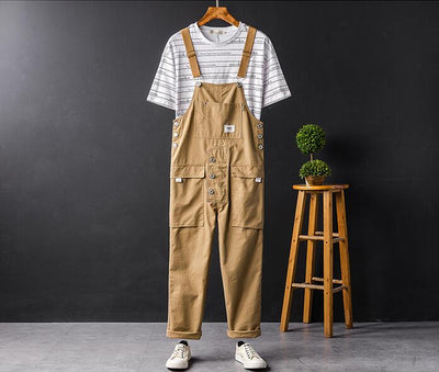 Pantalones Anchos Hip Hop con Tirantes Ajustables - Image 8