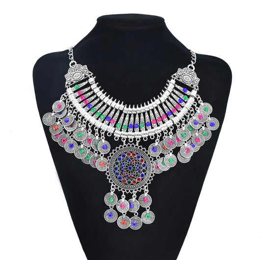 Conjunto Bohemio Vintage: Collar, Aretes y Tiara - Image 12