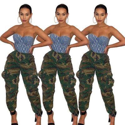 Pantalones Capri Camuflaje para Mujer - Estilo Casual y Profesional - Image 8