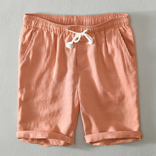 Pantalones Cortos Casuales Hombre Cintura Ajustable Diseño Clásico - Image 3