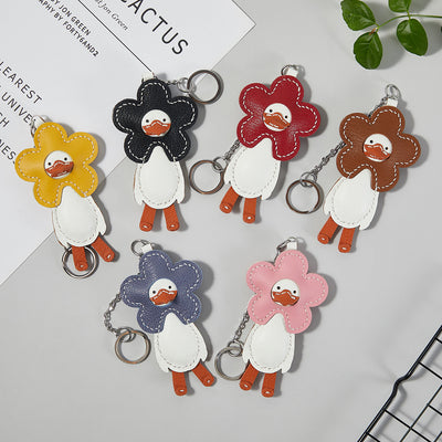 Llavero Pato de Cuero Hecho a Mano - Material DIY Artesanal - Image 9