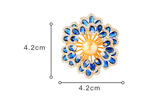 Broche Floral de Lujo - Prendedor Begonia para Mujer - Image 7