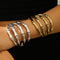 Pulsera Calavera Hueca con Pata Retro para Mujer
