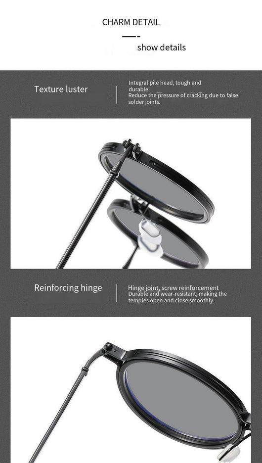 Gafas de Sol Redondas Punk Metal para Hombre - Image 12