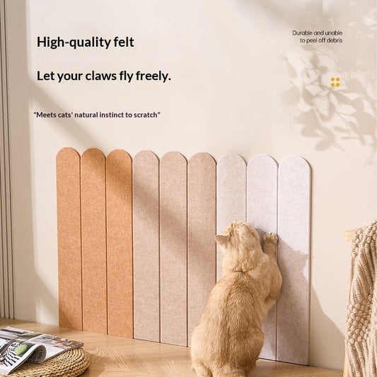 Rascador de Pared para Gatos de Color Sólido sin Desprendimiento de Fibras - Image 2