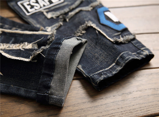 Jeans Rotos Elásticos Estilo Europeo Americano para Hombre - Image 15