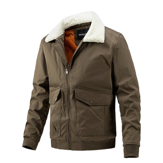 Chaqueta de Algodón Ligera Talla Grande para Hombre - Casual y Trabajo