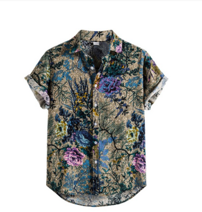 Camisa Casual de Manga Corta para Hombre - Cuello Solapa Estilo Moderno - Image 6