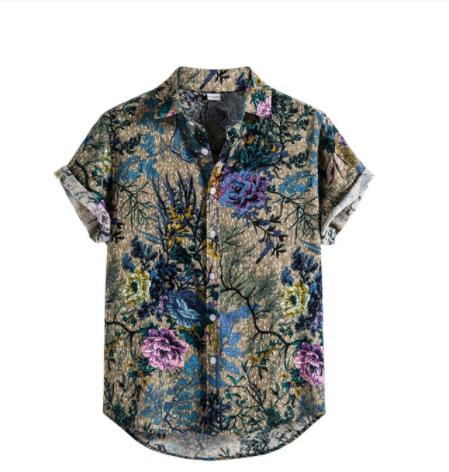 Camisa Casual de Manga Corta para Hombre - Cuello Solapa Estilo Moderno - Image 6