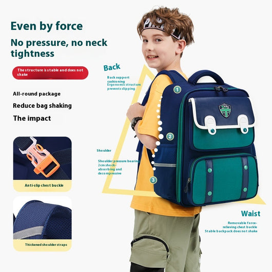 Mochila Escolar con Protección Espinal y Alivio de Carga - Resistente al Agua - Image 3
