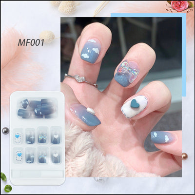 Stickers de Uñas Reutilizables con Diseño Red Net