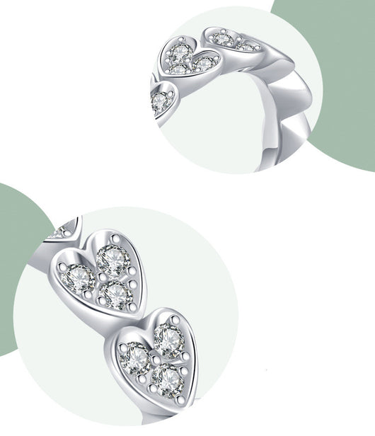 Anillo de Plata 925 Love Lujo Minimalista con Micro Incrustaciones - Image 10