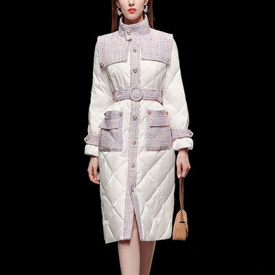 Chaqueta de Plumón para Mujer con Cuello Alto y Mangas Largas - Abrigo Versátil Ligero y Cálido - Image 2