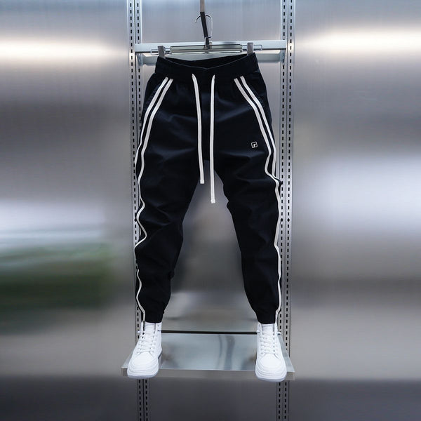 Pantalones Casuales Holgados a Rayas para Hombre