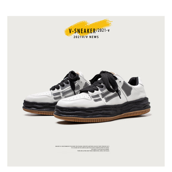 Tenis Plataforma Retro Bone Reflectante para Hombre - Image 8