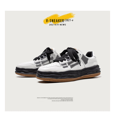 Tenis Plataforma Retro Bone Reflectante para Hombre - Image 8