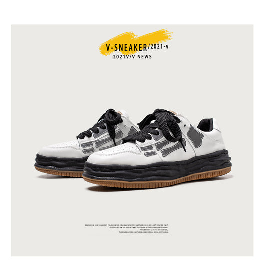 Tenis Plataforma Retro Bone Reflectante para Hombre - Image 8