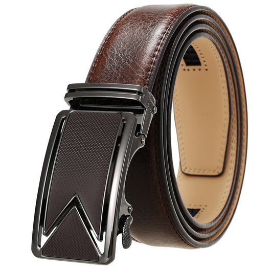 Cinturón de Cuero Bovino Premium con Hebilla Automática de Doble Capa - Image 26