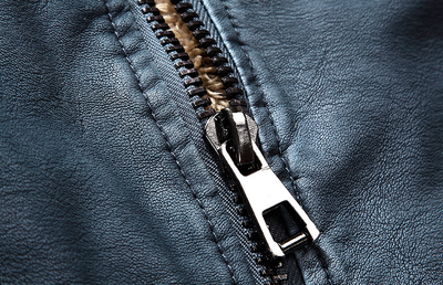 Chaqueta de Cuero Retro con Terciopelo Lavado - Image 19