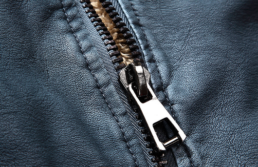 Chaqueta de Cuero Retro con Terciopelo Lavado - Image 19