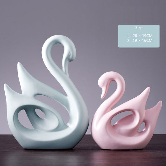 Adornos de Cisne en Colores Pastel - Regalo Perfecto para Parejas y Bodas - Image 2