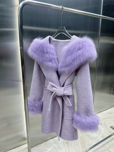 Abrigo de Invierno para Mujer en Lana de Oveja con Corte Ajustado - Image 13