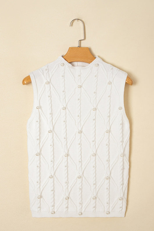 Blusa Básica Sin Mangas Cuello Redondo en Colores Sólidos - Image 8