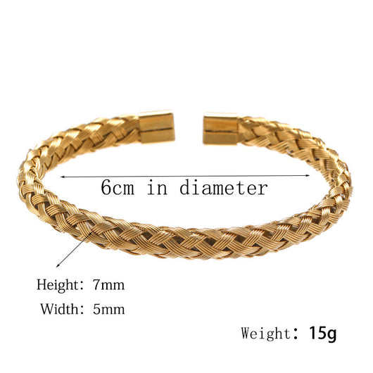 Pulsera de Acero Titanio Estilo Punk con Diseño Romano - Image 70