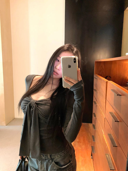 Blusa de Manga Larga con Moño para Otoño Invierno - Image 13